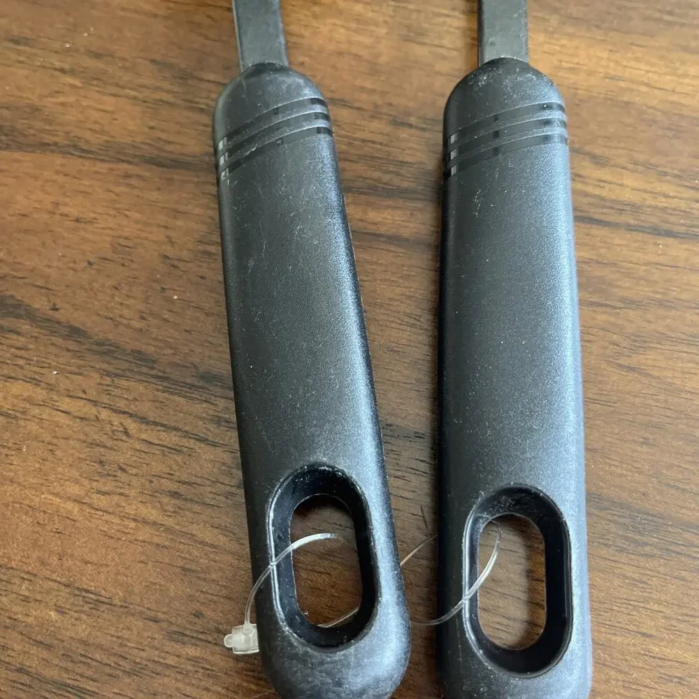 Black Metal with Plastic Handle Ladle And Serving Fork Set Kitchen Chef Adulting